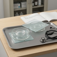 Plaque de diffusion en verre épaissi 100 mm, résistante aux hautes températures et aux acides-alkalis, pour surveillance biologique et analyse des sols, modèle Xq011