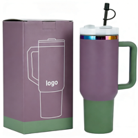 Thermos en acier inoxydable avec poignée, 1,2 L (40 oz), motif léopard doré, 1000 ml, isolé sous vide, pour café, thé, yerba mate