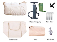Excellent Fournisseur Tente Gonflable Automatique de Luxe 420D Oxford Grande Taille, Imperméable et Portable pour Camping Extérieur, Abri Épais Anti-Pluie