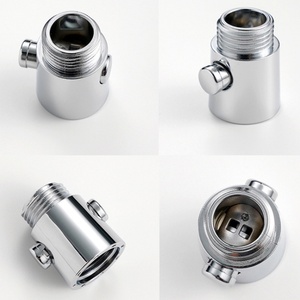 วาล์วควบคุมการไหลของน้ำสำหรับฝักบัวอาบน้ำแบบสากล รุ่น ABS Silver G1/2" พร้อมสายฉีดชำระและวาล์วปิดน้ำ - Product Image 2