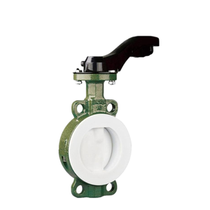 Vanne papillon manuelle YOUYI en plastique <span class=keywords><strong>blanc</strong></span> avec doublure PTFE PFA, taille de <span class=keywords><strong>port</strong></span> 2"-12" pour eau et produits chimiques à haute température - Product Image 1