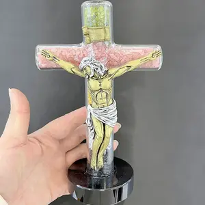 Resina Joseph scultura religiosa Mini gesù croce crocifisso statua