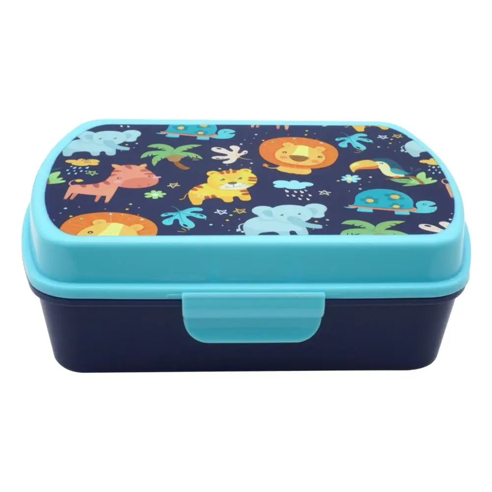 Cartoon Kids BPA-Free Bento Lunch Box Plastic Kitchenware Heatable Food Container for Adults and Teenagers