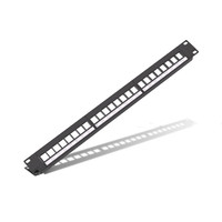 Panel Patch Cat6 Tanpa Pelindung Berkualitas Tinggi Harga Pabrik 24 Port Kosong dan Panel Patch Jaringan RJ45 Terisi Penuh