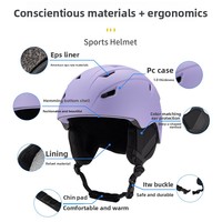 Casque de ski certifié haute sécurité EPS & PC, taille universelle pour enfants et adultes, sports de neige polyvalents ZL-S018