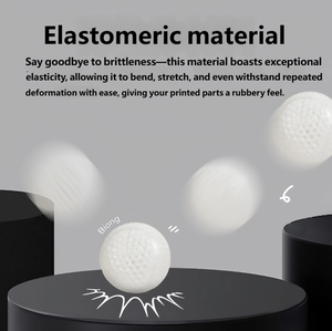 Filament d'impression 3D élastique PEBA 1,75 mm multicolore, résistant, anti-colmatage, pour soutien de semelles intérieures confortables - Product Image 5