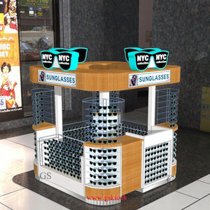 Quiosco de gafas ópticas de madera moderno para escaparates de gafas de sol - Product Image 1