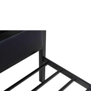 Vendita all'Ingrosso dell'Ultimo Design di Mobili <span class=keywords><strong>per</strong></span> la Casa in Stile Moderno. <span class=keywords><strong>Base</strong></span> <span class=keywords><strong>Letto</strong></span> <span class=keywords><strong>Singolo</strong></span> in Ferro <span class=keywords><strong>per</strong></span> Camera da <span class=keywords><strong>Letto</strong></span>. Testiera in Schiuma PU. - Product Image 2