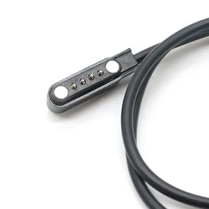 מגנטי מטען כבל USB 2.0 זכר 4 פינים פוגו כוח מטען כבל מגנטי מטען חכם שעון