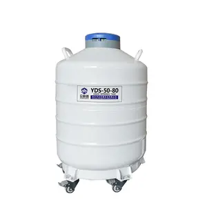 Tanque de nitrogênio líquido de baixa temperatura para transporte de amostras congeladas LN2 Cryo 50L 80mm