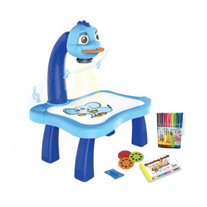 Mesa pequeña inclinada para dibujar con proyecto flim, juego ligero con lápiz de color, otros juguetes - Product Image 2