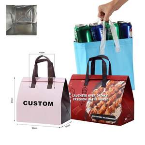 Wholesale Disposable Thermal Cooler <b>Bags</b> Handle Custom Durable Insulated Takeaway Hot Cold <b>Bag</b> Food Delivery Reusable Restaurant - Product Image 1