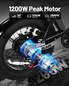 دراجة كهربائية صغيرة كاملة الحجم من أكتبيست بليز للبالغين والمراهقين مع دواسات، شحن مجاني داخل الولايات المتحدة - Product Image 3