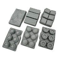 Yuye Lot de 6 moules en silicone personnalisés pour chocolat et glace, avec poignée, pour four, friteuse à air et cuiseur vapeur