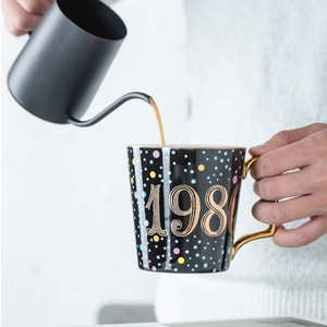 Venta al por mayor de tazas de café de cerámica de lujo AA desayuno leche taza de agua ecológica Vintage parejas regalos de cumpleaños creativos Navidad - Product Image 4