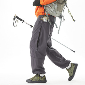 OEM personalizzazioni disponibili per esterni <span class=keywords><strong>pantaloni</strong></span> attivi impermeabili Casual da uomo <span class=keywords><strong>pantaloni</strong></span> paracadute da <span class=keywords><strong>donna</strong></span> per l'alpinismo autunnale - Product Image 3
