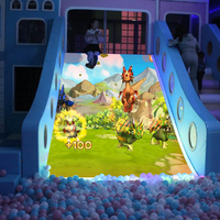 Aire de jeux intérieure intelligente, jeu de danse interactif par projection, réalité augmentée, jeu de projection au sol interactif multijoueur