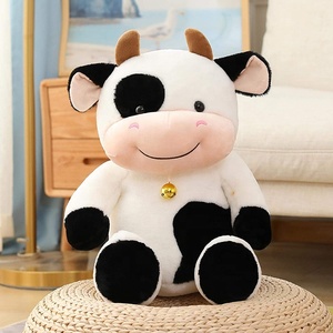 Bò Nhồi Bông Hình Nụ Cười Vui Vẻ Dễ Thương Tùy Chỉnh OEM Cho Trẻ Em - Product Image 3
