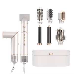 Cepillo multifuncional <span class=keywords><strong>5</strong></span> <span class=keywords><strong>en</strong></span> <span class=keywords><strong>1</strong></span> Secador de pelo Rizador Cepillo de aire caliente de soplado profesional Envolturas para el cabello Curling <span class=keywords><strong>Styler</strong></span> - Product Image 1