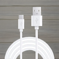Kabel Data Pengisian Cepat USB Type-C 2.4A Portable 0.3m 0.5m dengan Selubung TPE untuk Ponsel & Komputer