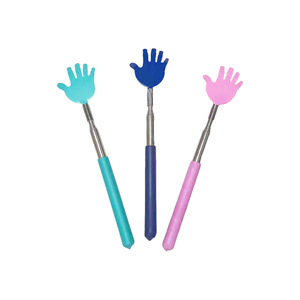 <b>Back</b> <b>Scratcher</b> Hand Shape Retractable Stainless Steel Portable For Adult Itchy Relief Flexible Design - Product Image 1