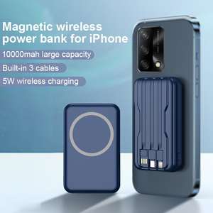 Banco de Energía Inalámbrico Magnético de 10000 mAh, Carga Rápida Portátil, Cables Integrados con Pantalla Digital - Product Image 3