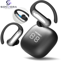 M145 Écouteurs de sport intra-auriculaires sans fil 6.0 avec faible latence de 38ms, indicateur d'alimentation LED, son stéréo Hi-Fi pour l'entraînement, la salle de sport