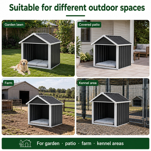 <span class=keywords><strong>Caseta</strong></span> para Perros de Metal Personalizada SEEYES, <span class=keywords><strong>Caseta</strong></span> para Mascotas de Acero Galvanizado Impermeable, Refugio para Perros Grandes, <span class=keywords><strong>Caseta</strong></span> de Metal para Perros, Fábrica OEM ODM - Product Image 4