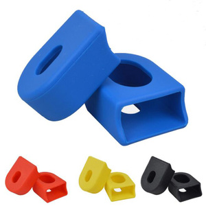 Protecteur de manivelle en silicone pour vélo de <span class=keywords><strong>route</strong></span>, 1 paire, protection de manivelle en fibre de carbone, accessoires de vélo, outil fixe - Product Image 1