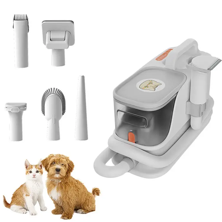 Set alat perawatan hewan peliharaan, peralatan penghilang bulu anjing dan kucing 5 in 1 fungsional