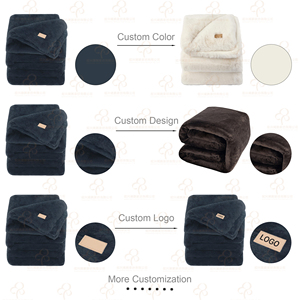 <span class=keywords><strong>2026</strong></span> Nieuw ontwerp hoge kwaliteit superzacht pluizig fleece effen imitatie konijnenvacht luxe cadeau deken voor de winter - Product Image 5