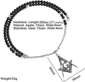 Masónica de Collar de cadena barato venta al por mayor de encargo accesorios masónicos Real Arco de Collar de cadena Collar - Product Image 3