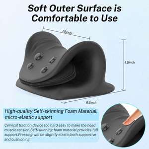 Attelle de nuque avec airbag, hauteur réglable et coussin chiropratique relaxant pour les épaules et le cou - Product Image 2