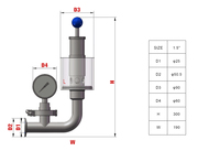 Soupape d'air sanitaire de bonne qualité pour bonde de fermentation et seau à barboteur