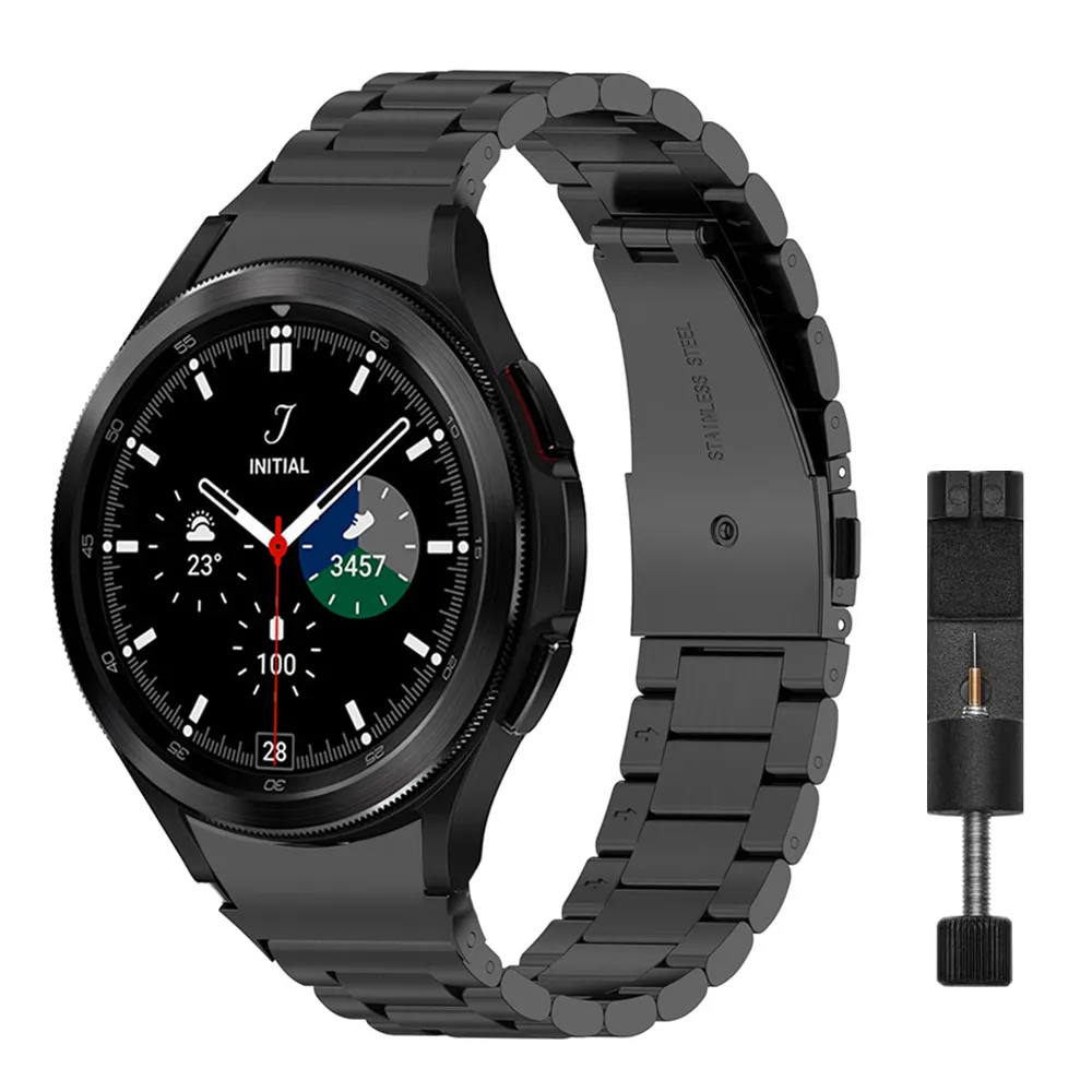 Gelang Baja Tahan Karat Tanpa Celah untuk Samsung Galaxy Watch 4 Klasik 46Mm 42Mm/Watch4 44Mm 40Mm Alat Gratis