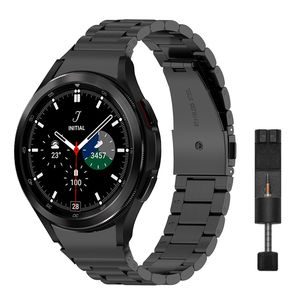 Correa de acero inoxidable sin huecos para Samsung <span class=keywords><strong>Galaxy</strong></span> Watch 4, clásica 46mm 42mm/<span class=keywords><strong>Watch4</strong></span> 44mm 40mm, herramientas gratis - Product Image 1