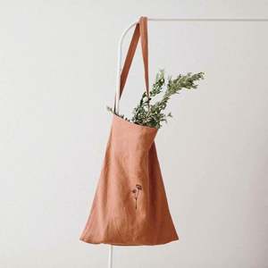 Sac fourre-tout en coton et lin réutilisable et écologique, sac fourre-tout de courses recyclable - Product Image 4