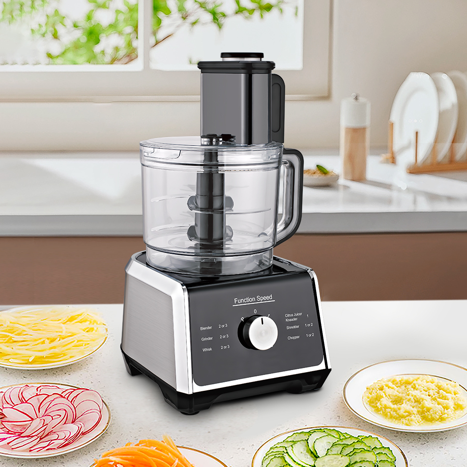 New Design Commercial-Grade Stainless Steel Kitchen Appliance Robot Coupe Multifunction Electric Food Processor Meat Household
