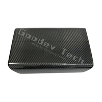 Goodev Tech Kit d'habillage intérieur en fibre de carbone sèche, spécialement autorisé, avec boîte d'accoudoir central pour Tesla Model 3/Y/S/X