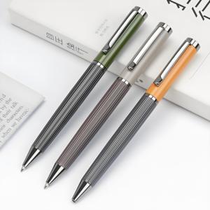 Lüks Morandi renkler Metal tükenmez kalem iş ofis hediye promosyonlar kalemler ile özel kazınmış logosu - Product Image 4