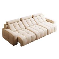 Sofa Modular Italia Modern Grosir Pabrik, Set Furnitur Ruang Tamu Desain Cloud Mewah