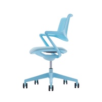 Chaise de bureau ergonomique fantaisie Chaise rembourrée pivotante au design original avec mouvement de dossier flexible Chaise colorée