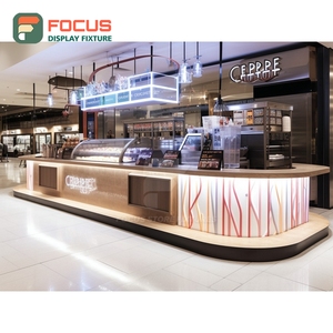 Durable Coffee Merchandise Display Rack Solid Wood Frame Tall Product Area Storefront Coffee Display Rack - Product Image 2