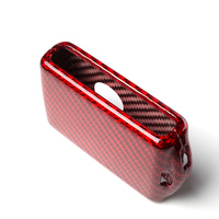 Housse de protection de clé de voiture en fibre de carbone de luxe pour Volvo, étui pour clés en plastique Volvo T-carbon, accessoires intérieurs de voiture