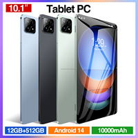 Tablet PC Pad6s en Oferta, Pantalla HD de 10.1 Pulgadas, 12GB+512GB, Cámara de 16MP+32MP, Android 14, Wi-Fi, GPS, Tablet para Juegos y Aprendizaje