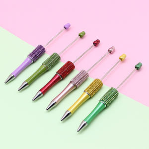 Stylo à bille créatif de papeterie promotionnelle fait main avec diamant pour une valeur chromatique élevée, DIY, encre noire, pointe de 1,0 mm, 14,5 cm - Product Image 3