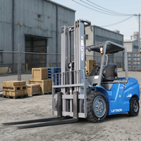 Truk Forklift Listrik Liftron CPD40D 4000kg Desain Ringkas Tugas Berat untuk Distribusi Suku Cadang Logam dan Penanganan Kargo