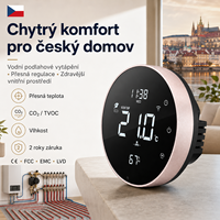 Termostato Inteligente con Wifi para el Hogar, Control de Temperatura y Humedad con Sensor NTC para Calefacción