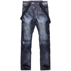 Pantalones <span class=keywords><strong>de</strong></span> Esquí Unisex para <span class=keywords><strong>Hombre</strong></span>, Talla Grande, Resistentes al Viento, para Exteriores, Invierno, Gruesos, Cálidos, Impermeables, con <span class=keywords><strong>Tirantes</strong></span> - Product Image 4