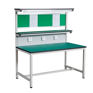 TALONGJ LYYC 144 Table d'opération légère antistatique en métal pour atelier et ligne d'assemblage, type tiroir, 2 tiroirs pour - Product Image 4